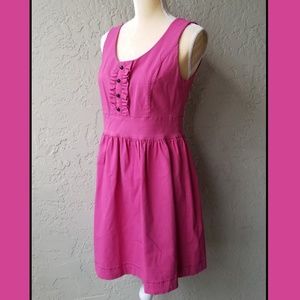 Kensie Pink Dress ruffles sleeveless
